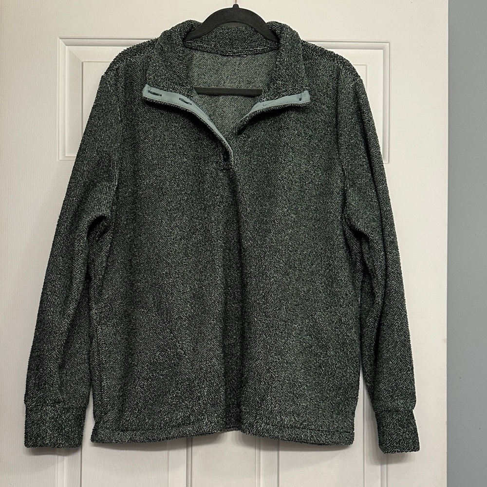 Women’s Green Fleece Pullover by Member’s Mark